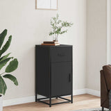 Sideboard Black 35.5x35x76 cm Engineered Wood and Metal 848959