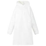 Blanket Hoodie White M Fleece and Flannel 42017205