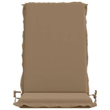 High Back Chair Cushion GEMERT 6 pcs 100% Polyester Taupe 945941