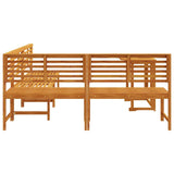 Garden Bench Set 4 pcs Brown Solid acacia wood 3328693