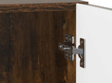 Bedside Cabinet Smoked Oak 43 x 34.5 x 50 cm Engineered Wood 893885