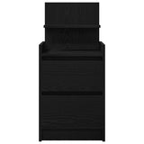 Bedside Cabinet with 2 Drawers Black 38x34x80 cm 861357