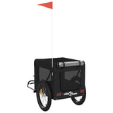 Pet Bike Trailer Black Oxford Fabric&Iron 93926