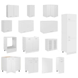 14 Piece Kitchen Cabinet Set Lyon" White Engineered Wood 3067666