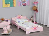 Kids Toddler Bed Princess Crown Theme Safety Side Rails Slats Home Bedroom Furniture Boys Girls 3-6 T3398P347662