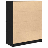 Sideboard Black Oak 80x35x99 cm Engineered Wood 3328481