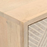 Chest of Drawers 55x30x76 cm Solid Wood Mango and Iron 372011