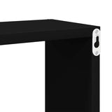 Wall Cube Shelf 4 pcs Black 60x15x23 cm Engineered Wood 807137