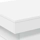 Coffee Table with LED Lights White 50x50x40 cm 839840