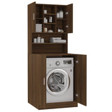 ZNTS Washing Machine Cabinet Brown Oak Engineered Wood 3120184