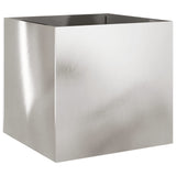 Planters 2 pcs Silver 49x47x46 cm Stainless Steel 841568