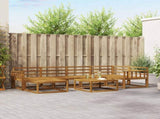Outdoor Sofa Set 7 pcs Natural Solid Acacia Wood 3367852