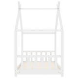 Kids Bed Frame White Solid Pine Wood 70x140 cm 283367