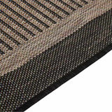 Outdoor Flatweave Rug 140x200 cm Dark Brown 340845