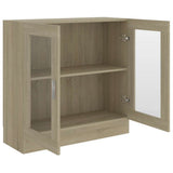 Vitrine Cabinet Sonoma Oak 82.5x30.5x80 cm Engineered Wood 802744