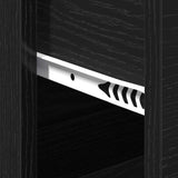 Sideboard with Drawer Black Oak 60 x 39 x 80 cm Engineered Wood 871436