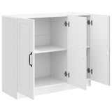 Sideboard High Gloss White 89 x 34.5 x 77 cm Engineered Wood 895799