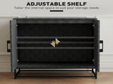 Modern Sideboard, Freestanding Sideboard Storage Cabinet with Adjustable Shelf and 2 Doors for T3398P342994