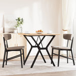 ZNTS Dining Table Y-Frame 80x80x75.5 cm Solid Wood Pine and Steel 3282783