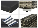4-Seater Rattan Sofa Set Wicker Sectional Furniture Cushion Grey Garden T3398P315942