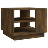 Coffee Table Smoked Oak 55x55x43 cm Engineered Wood 813086