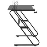Gaming Desk with ZZ Shape Legs Black 110x60x75 cm 325412