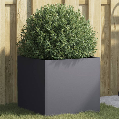 ZNTS Planter Anthracite 42x40x39 cm Steel 841551