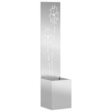 Garden Privacy Screen Silver 32 x 150 cm Galvanised steel 876369