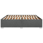 Bed Frame without Mattress Dark Grey Super King Fabric 3284510
