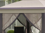 3 x 4m Garden Gazebo Hexagon Pop Up Gazebo Party Tent Canopy Double Roof Instant Shelter with T3398P315420