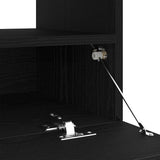 TV Cabinet Black Oak 100 x 35 x 40 cm Engineered Wood 862565