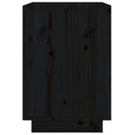 Bedside Cabinets 2 pcs Black 40x35x50 cm Solid Wood Pine 813324
