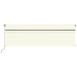 Manual Retractable Awning with Blind 5x3m Cream 3069457