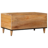 Coffee Table Natural 80 x 50 x 40 cm Solid Mango Wood 4018265
