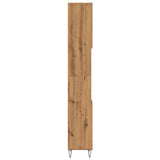 Bathroom Cabinet Artisan Oak 30x30x190 cm Engineered Wood 857200