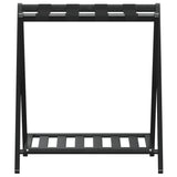 Luggage Rack Black 68x38x58 cm Bamboo 356366