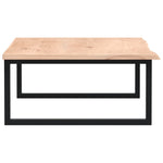 Basin Shelf Wall Mounted Steel and Solid Wood Oak 3302637