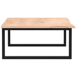 Basin Shelf Wall Mounted Steel and Solid Wood Oak 3302637