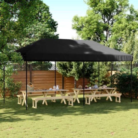 Foldable Party Tent Pop-Up Black 580x292x315 cm 4004942