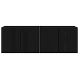 TV Wall Cabinet 2 pcs Black 59.5 x 31 x 40 cm Engineered Wood 892332