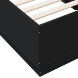 Bed Frame without Mattress Black 75x190 cm Small Single 3209759