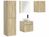 Bathroom Cabinet Set 5 pcs Sonoma Oak 43 x 11.5 x 60.5 cm 3407353
