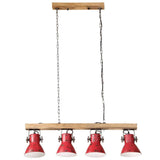 Ceiling Lamp 25 W Distressed Red 90x24x111 cm E27 371837