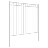 Fence Element ASSEN White 170 x 200 cm Steel 42003925
