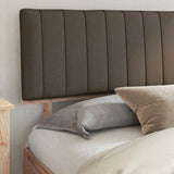 Bed Frame with Upholstered Headboard Taupe 200 x 200 cm 3398097