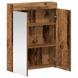 Bathroom Mirror Cabinet TULUM Old Wood 60 x 16.5 x 78 cm 880369