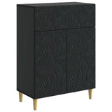 Sideboard Black 66 x 34.5 x 90 cm Engineered Wood 895096