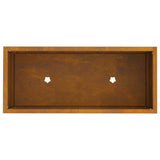 Raised Garden Planter Rusty 60 x 26 x 45 cm Weathering Steel 865889