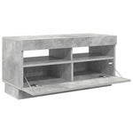 TV Cabinet with LED Lights Concrete Grey 80x35x40 cm 804449