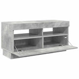TV Cabinet with LED Lights Concrete Grey 80x35x40 cm 804449